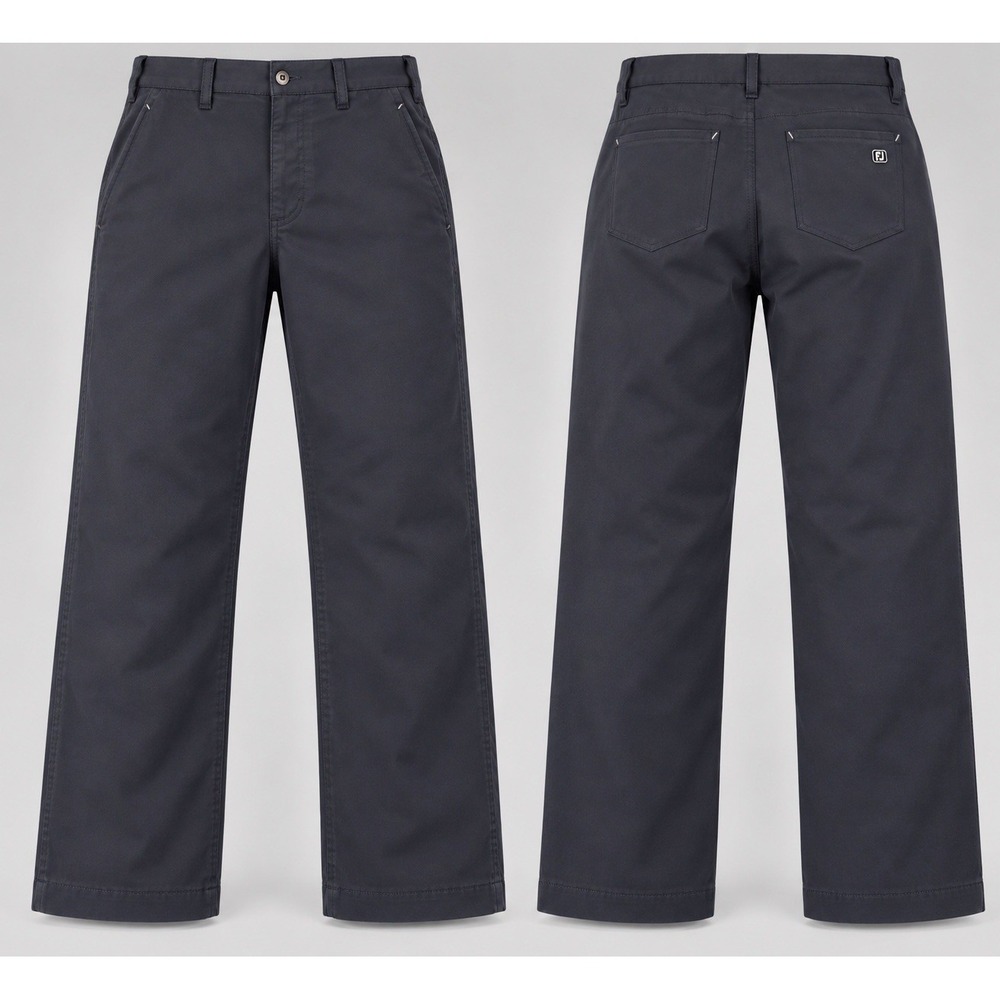 FootJoy Mens 34x32 Athletic Fit Golf Pants gray  5-Pocket Stretch performance